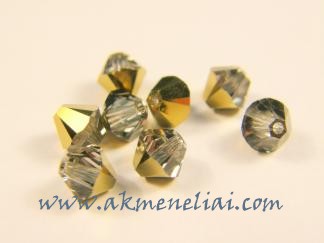 Bicone Dorado x 6mm