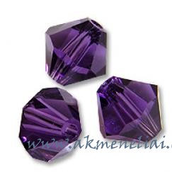 Bicone Purple Velvet 8mm