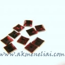 Flat Backs Hotfix Light Siam (klijuojami) (10 vnt) 