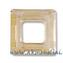 Square Ring Crystal Golden Shadow 14mm