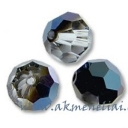 Faceted Round Metalic Blue 4mm