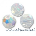 Faceted Round White Opal Beads 8mm
