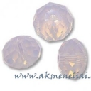 Faceted Roundelle Violet Opal  8mm