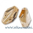 Polygon Bead Crystal Golden Shadow 12mm
