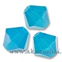 Bicone Carribean blue opal 6mm