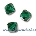 Bicone Emerald 4mm