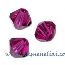 Bicone Fucshia 4mm
