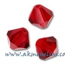 Bicone Light Siam 4mm