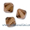 Bicone Light Smoked Topaz 4mm