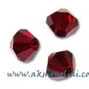 Bicone Siam 4mm
