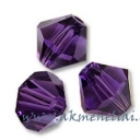 Bicone Purple Velvet 8mm