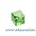Diagonal Cube Peridot 8mm