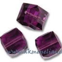 Crystal Cube Amethyst 8mm