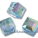 Cubes Aquamarine AB 4mm