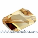 Cubist Crystal Golden Shadow 12x8mm