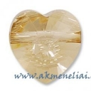Heart Crystal Golden Shadow 8mm