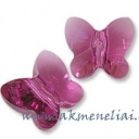 Crystal Butterfly Fuchsia 8mm