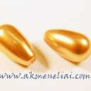 Pearl Drop Gold 15x8mm