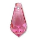 Teardrop Pendants Rose 11mm