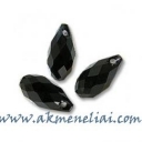 Briolette Jet 13mm