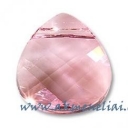  Flat Briolette Light Rose 15,4mm