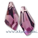 Polygon Drop Pendant Amethyst 17mm