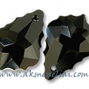 Baroque Pendant Jet 22mm