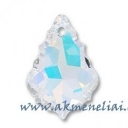 Flat Baroque Crystal AB 28mm