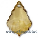 Flat Baroque Crystal Golden Shadow 28mm