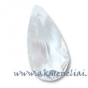 Faceted Teardrop Pendant Crystal 24mm