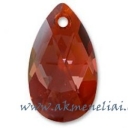 Pear Shape Pendant Red Magma 38mm