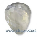 Rock Pendant Crystal Silver Shadow 35mm