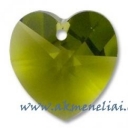 Swarovski Heart Olivine 18mm
