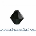 Bicone Pendant Jet 6mm