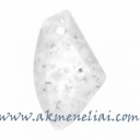 Galactic Vertical Pendant White Opal Mosaic 19mm