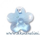 Flower Pendant Aquamarine 12mm