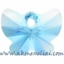Butterfly Pendant Aquamarine 18mm