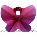 Butterfly Pendant Fuchsia 18mm