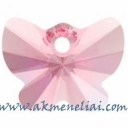 Butterfly Pendant Light Rose 18mm