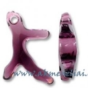 3-Sprig Coral Pendant Amethyst 30mm