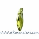 Lily Pendant Olivine 30mm