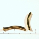 Paauksuoto sidabro vamzdelis 20mm 925