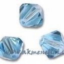 Bicone Aquamarine 5mm