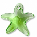 Starfish Pendant Peridot 20mm