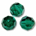 Faceted Round Emerald 8mm