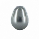 Pear-Shaped Dark Grey 11x8mm