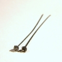 Swarovskio juodintos vinutes su Crystal akute 4cm