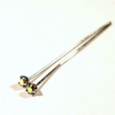 Swarovskio juodintos vinutes su Crystal AB akute 4cm