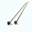 Swarovskio juodintos vinutes su Sapphyre akute 4cm