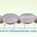 Juostuotas mėlynasis agatas 18mm